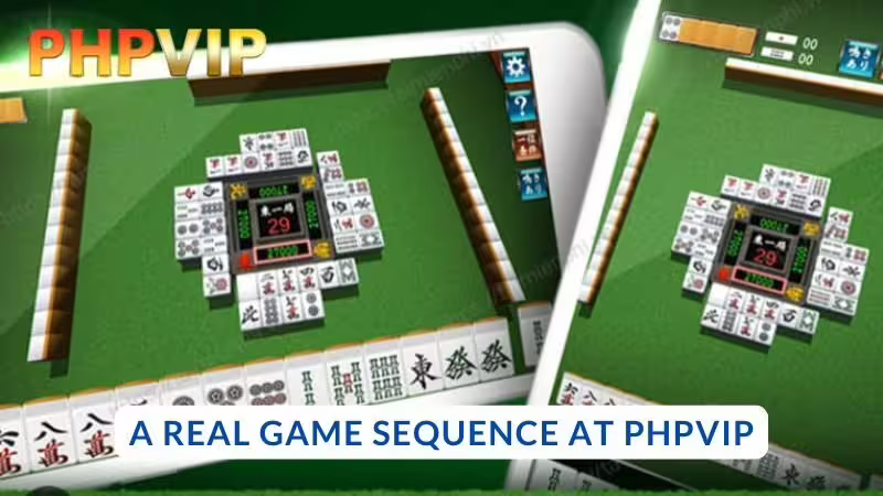 Game Flow in a Real Mahjong Match at PHPVIP