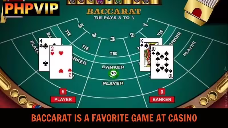 Baccarat is the most popular game with a huge number of members