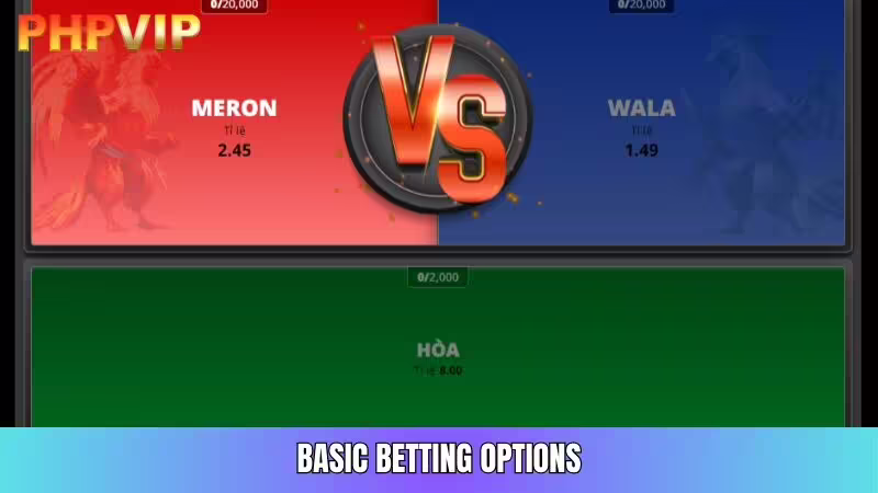 Betting options offered by the bookmaker with high winning rates