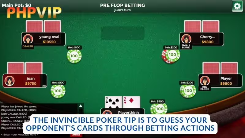 Unbeatable Poker Tip: Read Opponent’s Cards Through Their Betting Actions